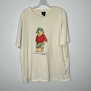 Vintage polo Ralph Lauren beat T-shirt single stitch all around size XL